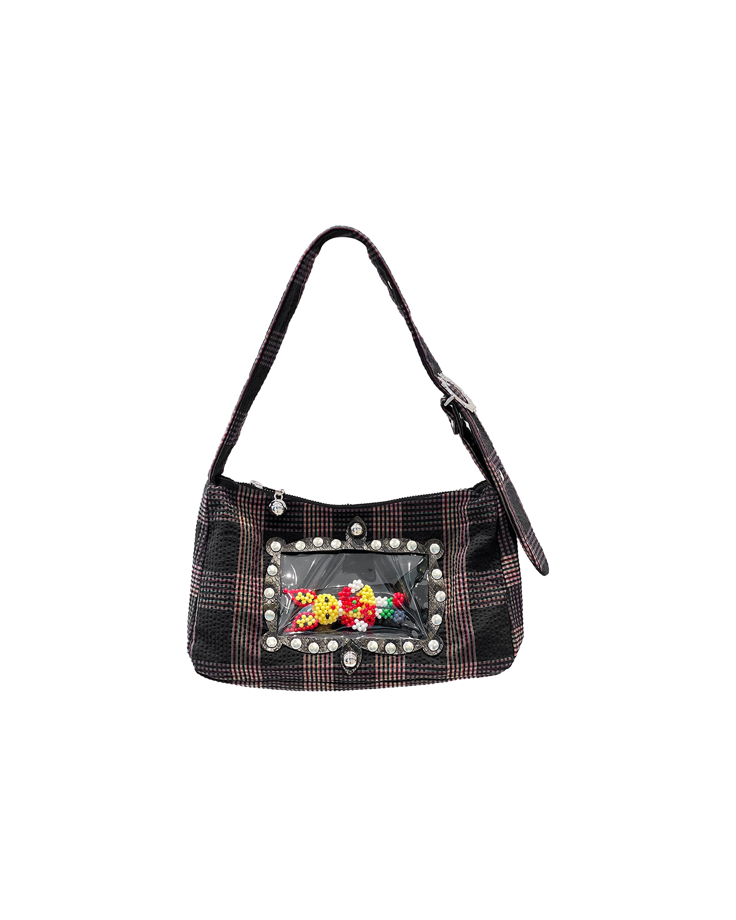 Bunny Mommy Mini Bag - Rainbow Tartan