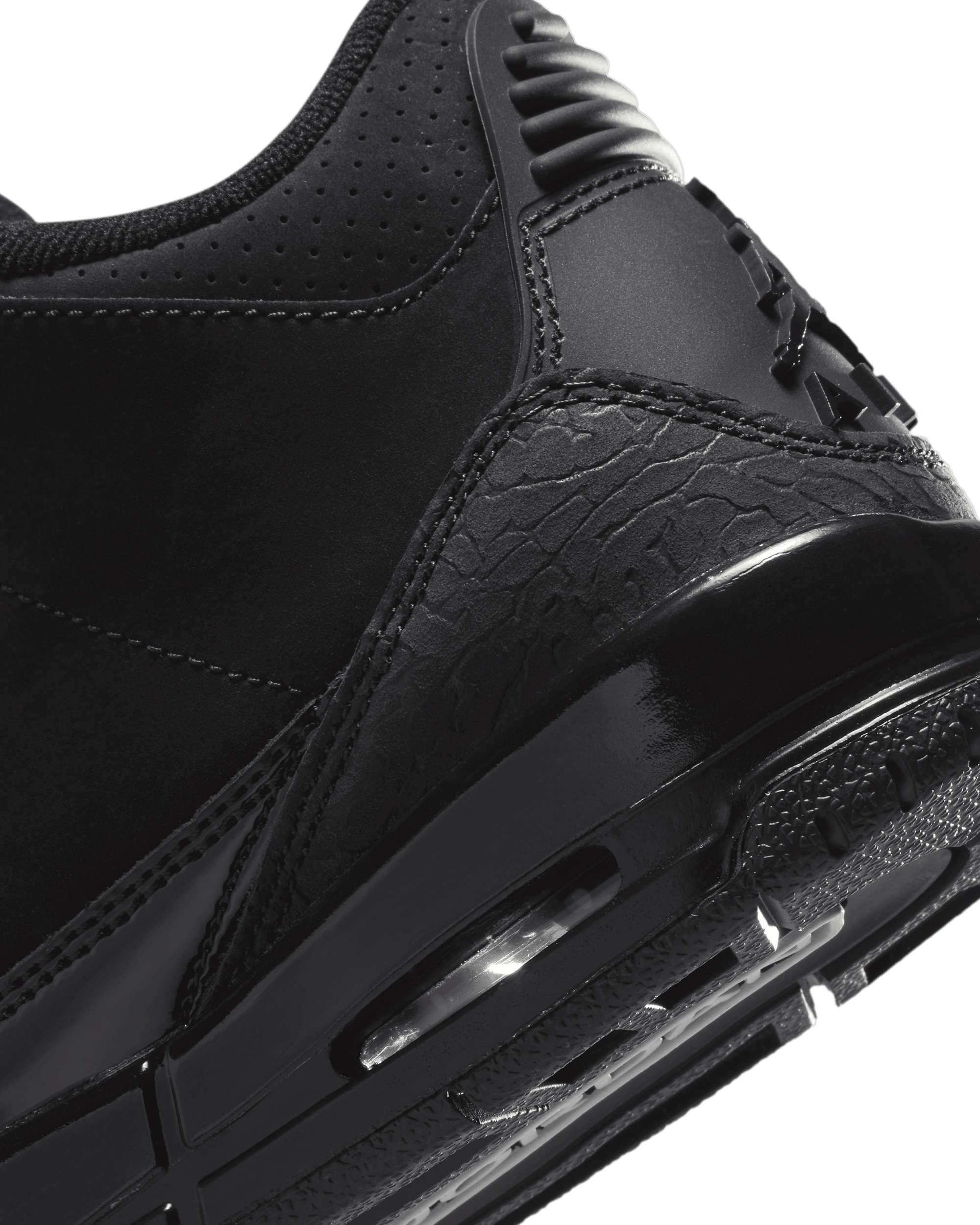 Air Jordan 3 GS - Black / Dark Charcoal / White