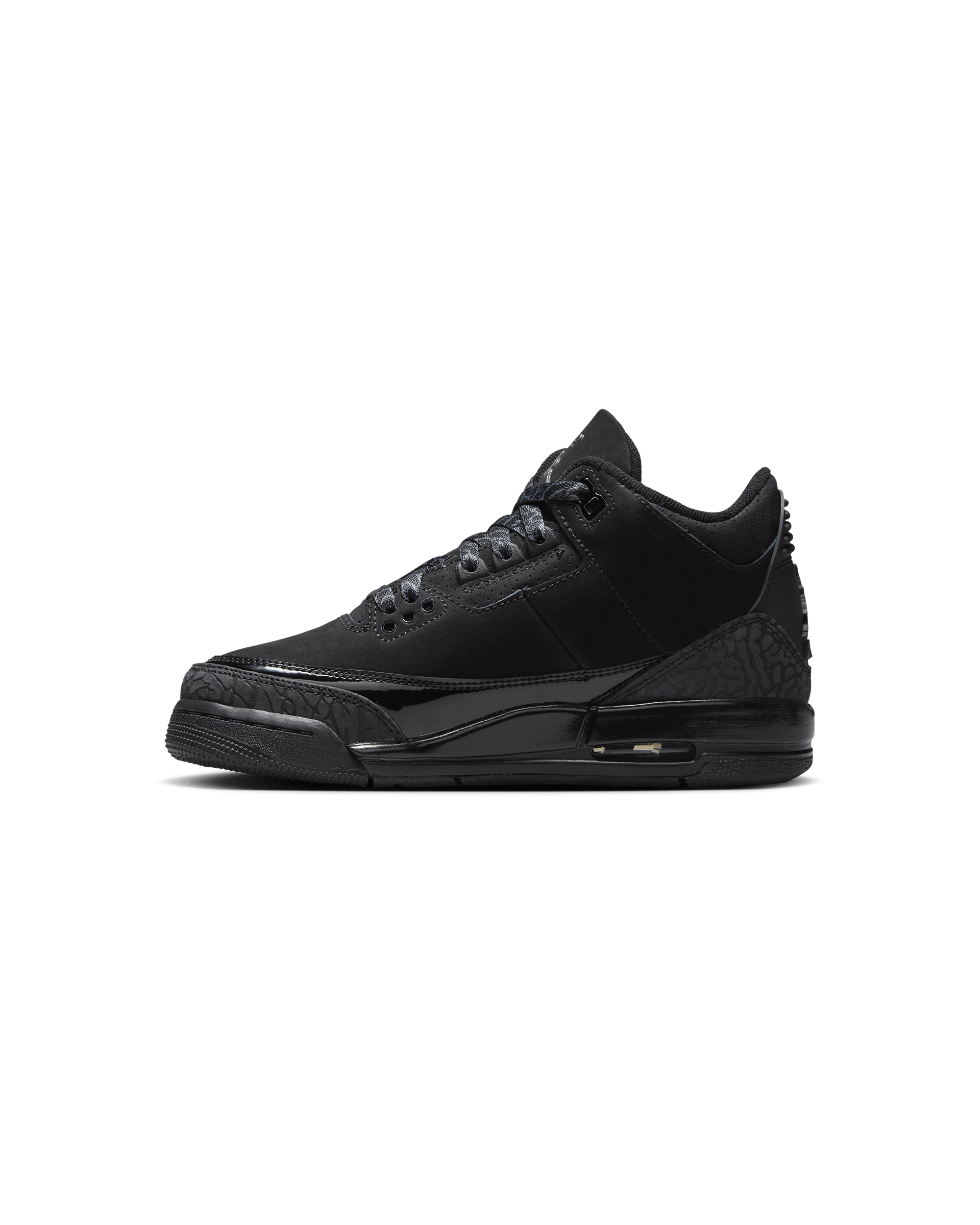 Air Jordan 3 GS - Black / Dark Charcoal / White