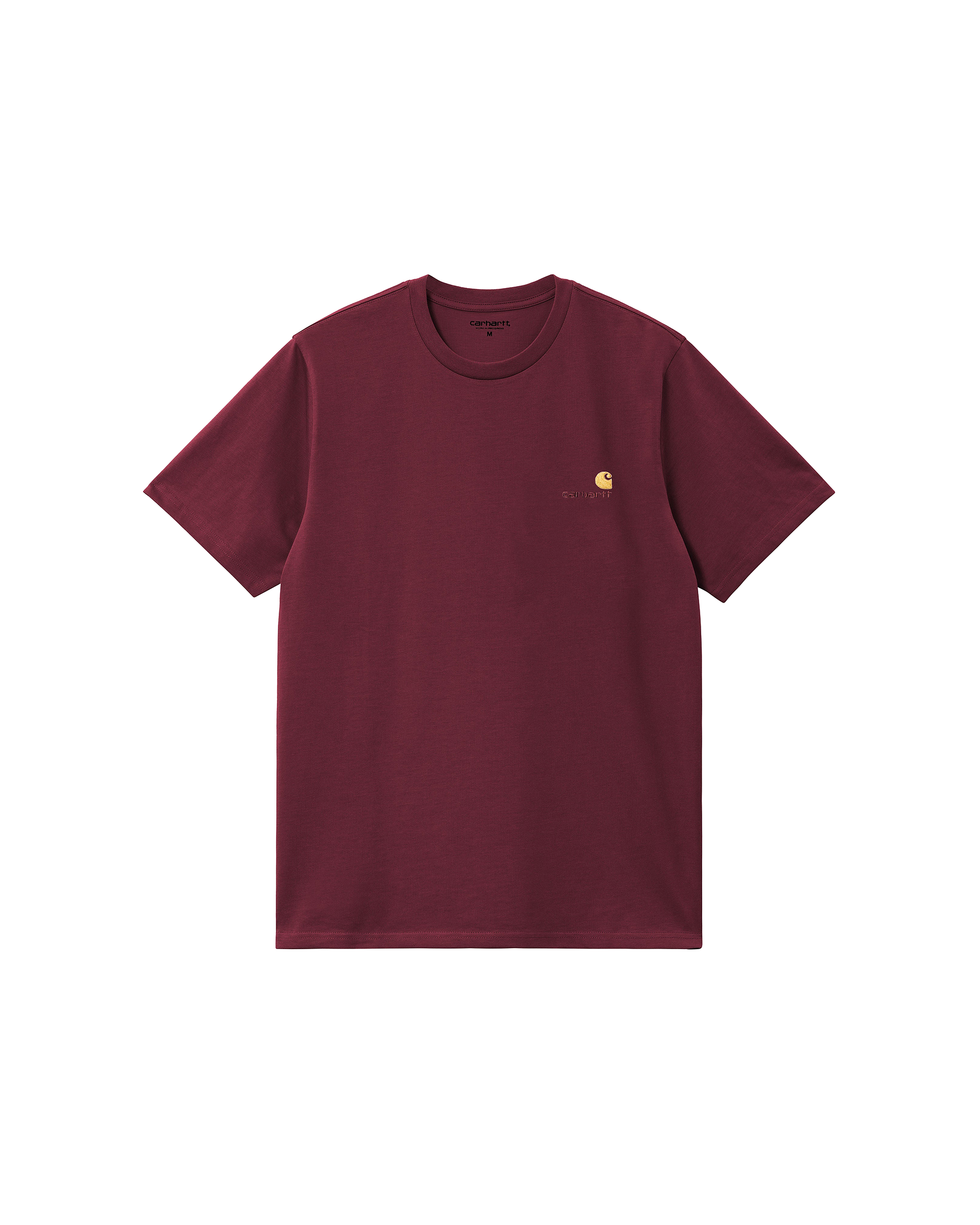 S/S American Script T-Shirt - Malbec